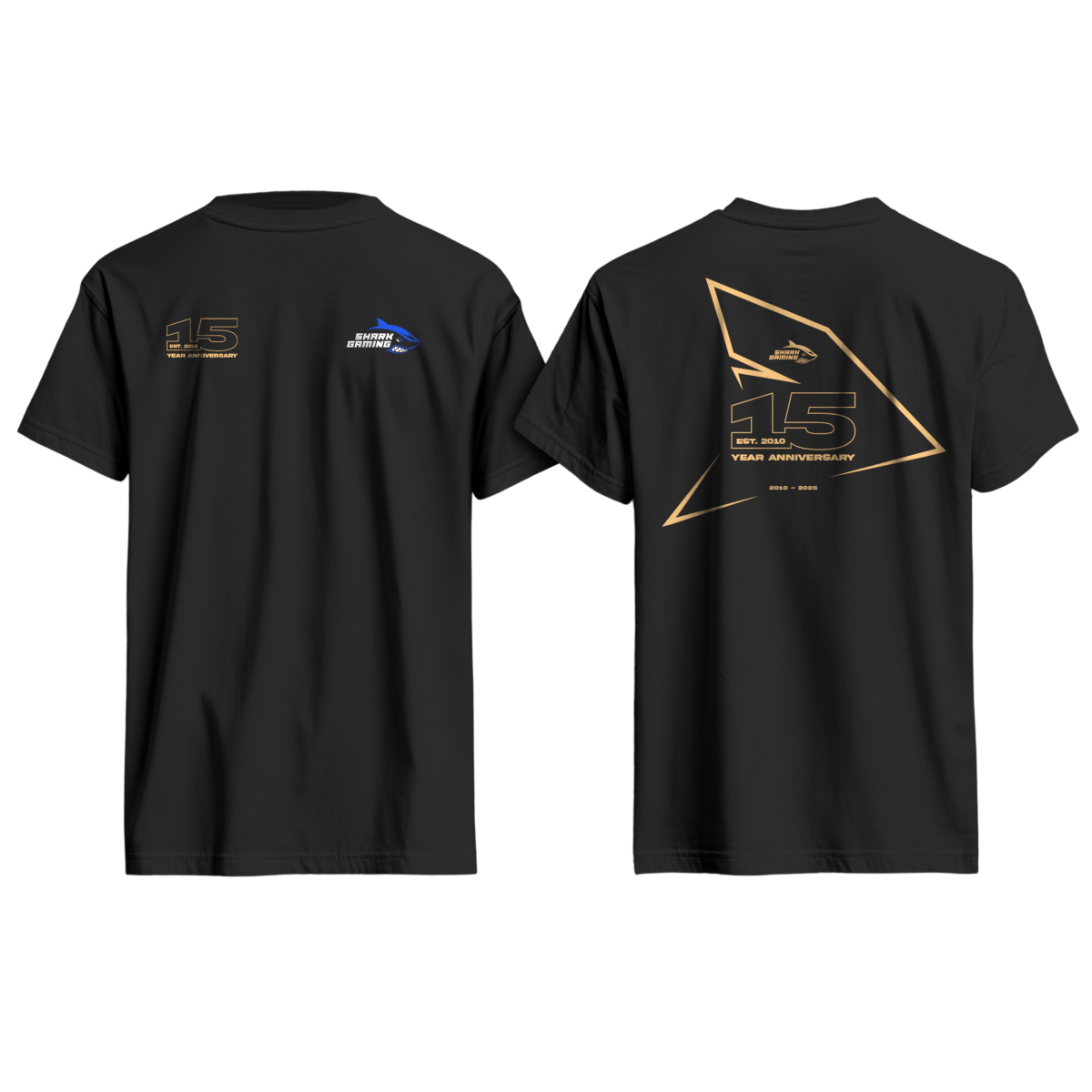 Shark Gaming T-Shirt 15-årsjubileum