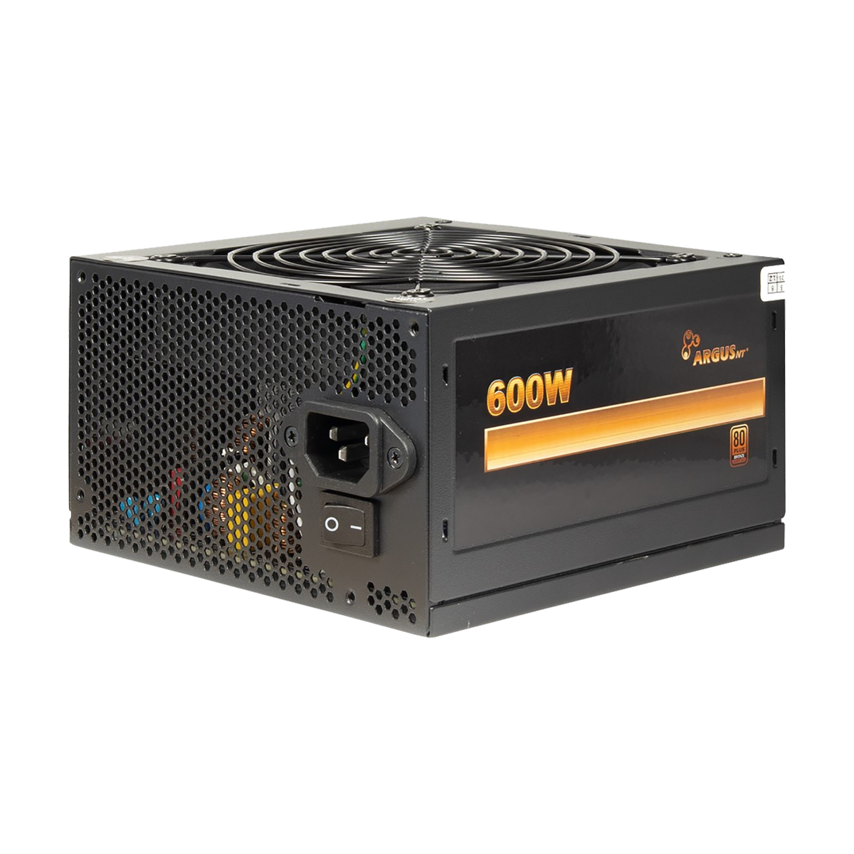 Argus BPS-600 - Strømforsyning (intern) - ATX12V 2.4 - 80 PLUS Bronze - AC 100/240 V - 600 watt - aktiv PFC