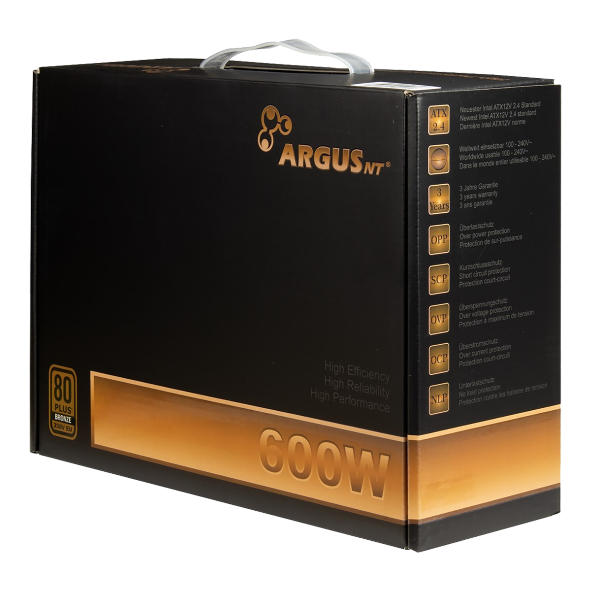 Inter-Tech Argus BPS-600W Bronze Strømforsyning