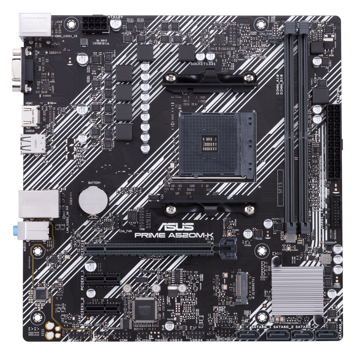 ASUS PRIME A520M-K DDR4 Hovedkort (Uten Wifi)