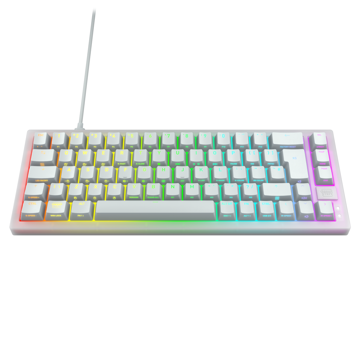 Xtrfy K5V2 Compact - Transparent White - Keyboard