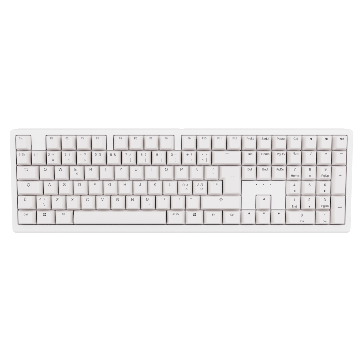 Ducky Zero 6108 White - Wireless - MX RED
