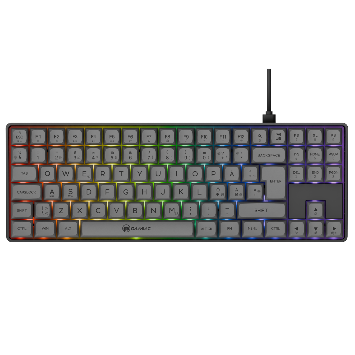 Gamiac TKL90G Grey/Black TKL - Kailh Red