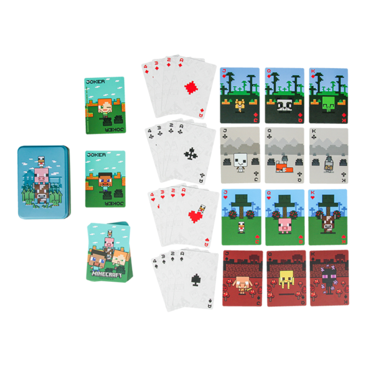 MINECRAFT ANIMALS PLAYING CARDS