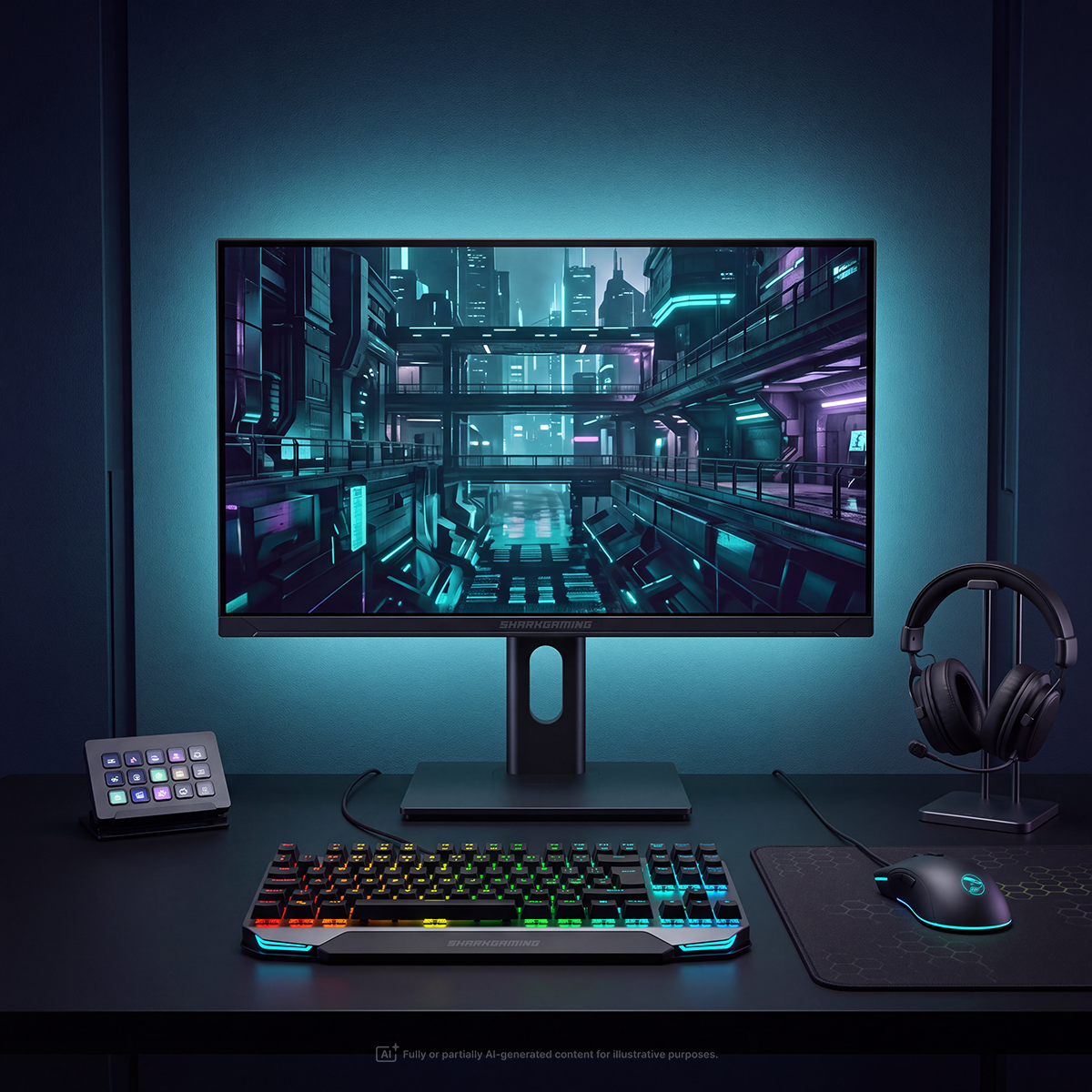 SharkGaming 24" 1080p 200Hz IPS Skjerm